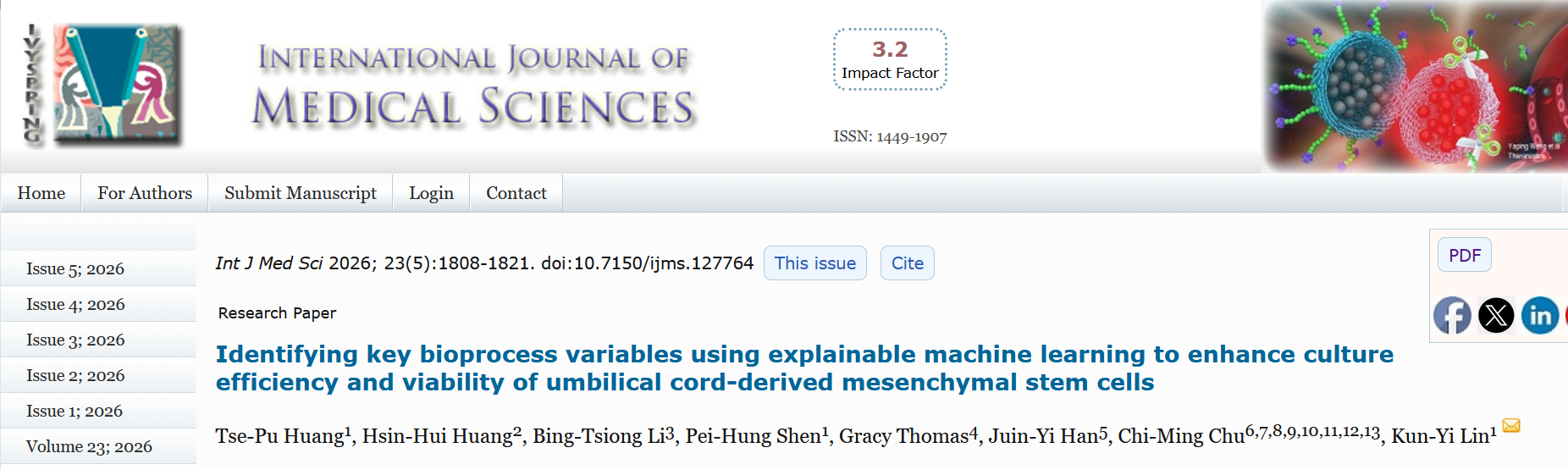 Identifying key bioprocess variables using explainable machine learning to enhance culture efficiency and viability of umbilical cord-derived mesenchymal stem cells